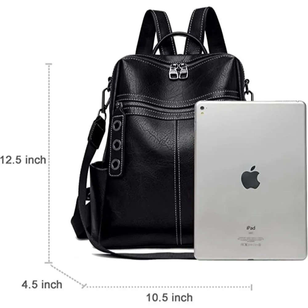 🆕 Luxury Backpack Purse for Women Cute Shoulder Durable Buckle Bag NWT - Picture 3 of 7